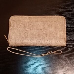 NWT Michael Kors Convertible Double Wallet Wristlet Taupe
